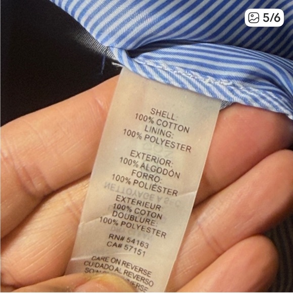 Tommy Hilfiger Classic Blue Denim Blazer, Size 16 - Picture 5 of 6